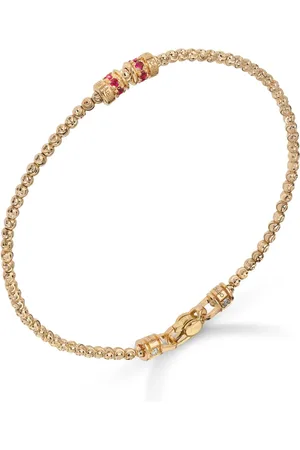 Officina Bernardi Pulsera Moon en oro amarillo de 18kt con rubíes