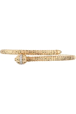 Officina Bernardi Pulsera Ophidia en oro amarillo de 18kt con diamantes
