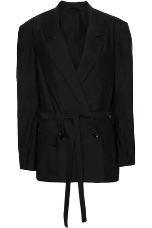 LEMAIRE Blazer con doble botonadura y cinturón