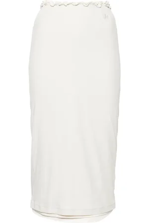 Jil Sander Falda midi a capas