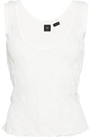 Pinko Top de tejido flojo con cuello en V