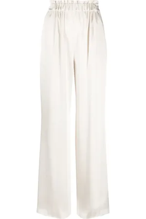 Claudie Pierlot Pantalones anchos con pretina fruncidaearring