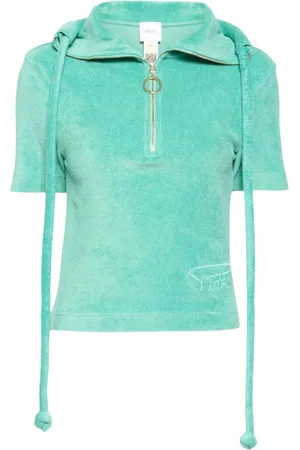 Patou Playera tipo polo con medio cierre