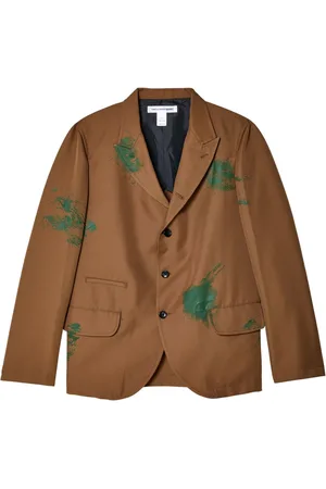 Comme des Garçons Blazer con motivo de salpicaduras de pintura