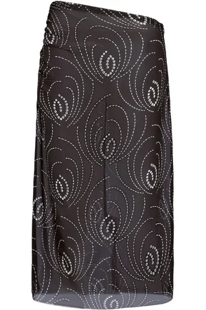 Prada Falda lápiz con diseño midi