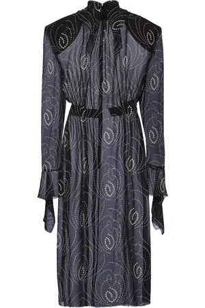Prada Vestido de georgette estampado