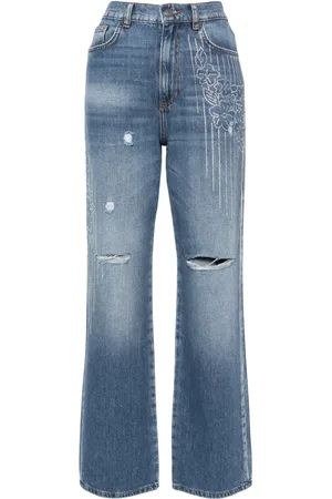 Twin-Set Jeans rectos con tiro medio