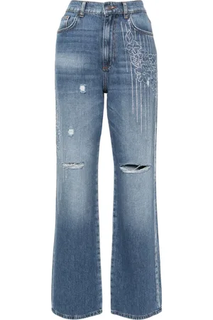 Twin-Set Jeans rectos con tiro medio