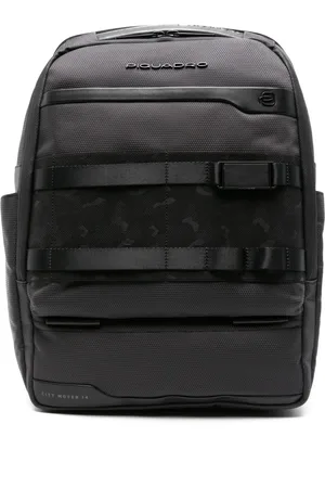 Piquadro Mochila con placa del logo