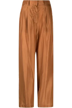 FORTE FORTE Pantalones de seda anchos