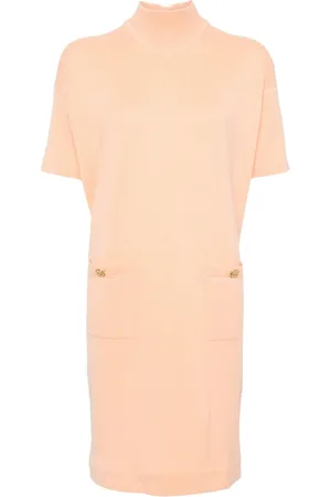 CHANEL Vestido con cuello alzado 2000
