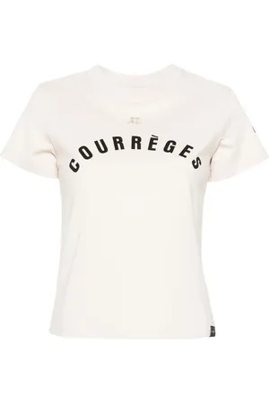 Courrèges Playera con logo estampado