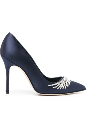 Manolo Blahnik Zapatillas Pluma con tacón de 105mm