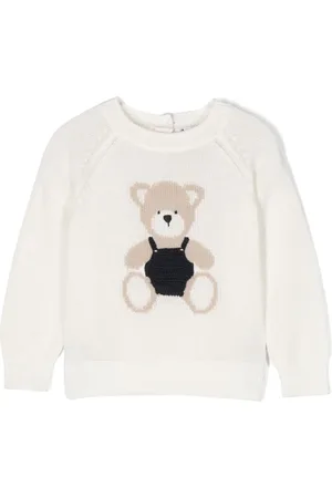 Il gufo Suéter de tejido de intarsia