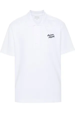 Maison Kitsuné Playera tipo polo Handwriting