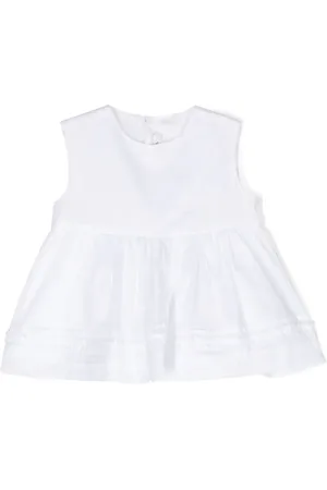 Il gufo Vestido midi con logo bordado