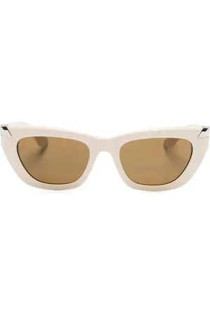 Alexander McQueen Lentes de sol con armazón cat eye