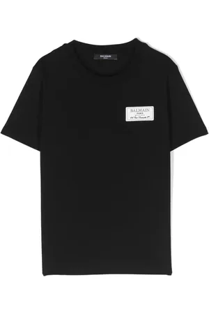 Balmain Playera con parche del logo