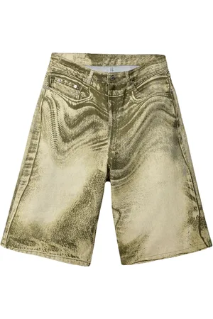 Camper Shorts de mezclilla con estampado de remolino