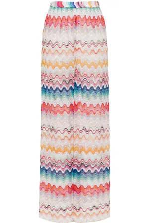 Missoni Pantalones anchos con tiro alto
