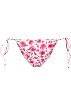 MAGDA BUTRYM Bikini bottom con rosa estampada