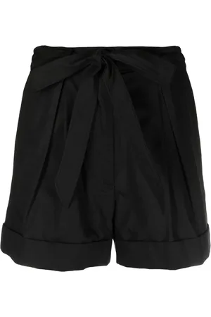 Pinko Shorts de popelina con moño en la cintura