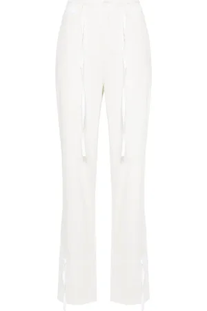 LEMAIRE Pantalones ajustados de chambray