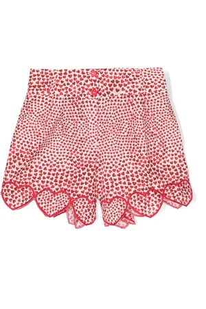 Stella McCartney Shorts con corazones estampados