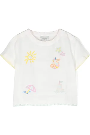 Stella McCartney Playera con motivo bordado