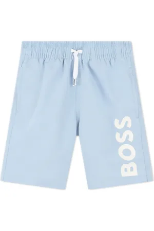HUGO BOSS Shorts de playa con logo estampado