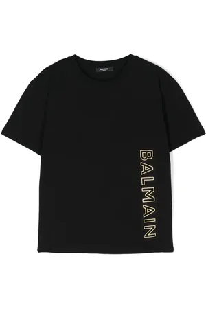 Balmain Playera con logo en relieve