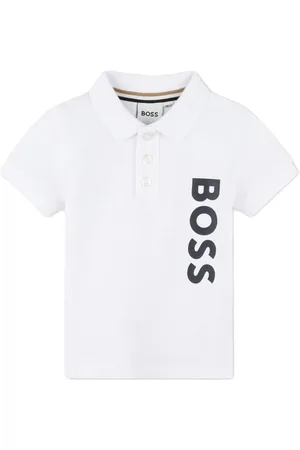 HUGO BOSS Playera tipo polo con logo estampado