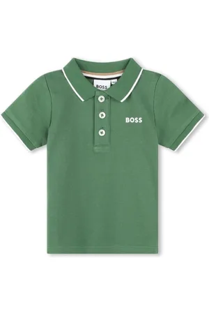 HUGO BOSS Playera tipo polo con logo estampado