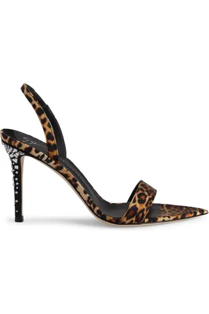 Giuseppe Zanotti Sandalias de seda Intriigo Leo con tacón de 90mm