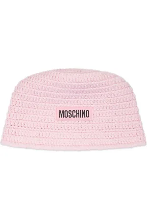 Moschino Sombrero entretejido con aplique del logo