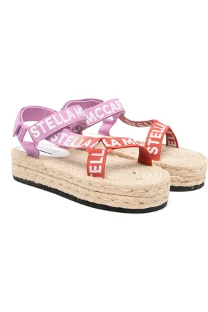 Stella McCartney Sandalias con franja del logo