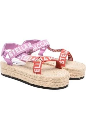 Stella McCartney Sandalias con franja del logo