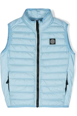 Stone Island Chaleco capitonado con parche del logo