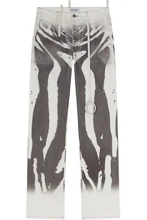 The Attico Jeans slim con estampado abstracto