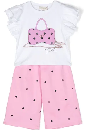 Twin-Set Set de pantalones con motivo de lunares