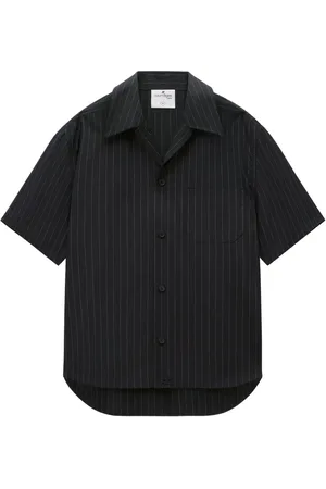 Courrèges Camisa con motivo de rayas diplomáticas