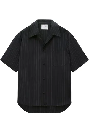 Courrèges Camisa con motivo de rayas diplomáticas
