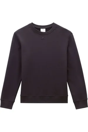 Courrèges Sudadera texturizada con logo bordado