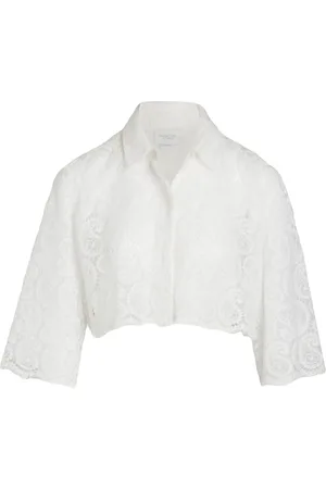 Giambattista Valli Blusa corta con motivo de cachemira