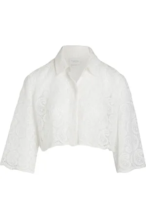 Giambattista Valli Blusa corta con motivo de cachemira