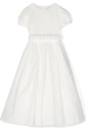 Il gufo Vestido de tul con aplique de flores