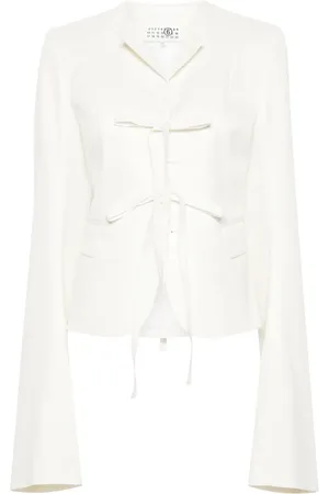 Maison Margiela Blazer de sarga con mangas extralarga