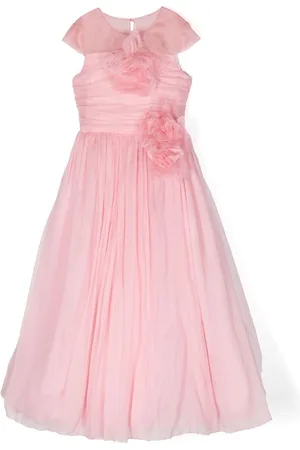 Marchesa Notte Vestido de fiesta fruncido con aplique floral