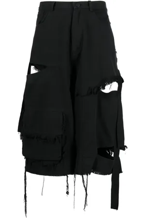 Natasha Zinko Shorts de mezclilla con aberturas