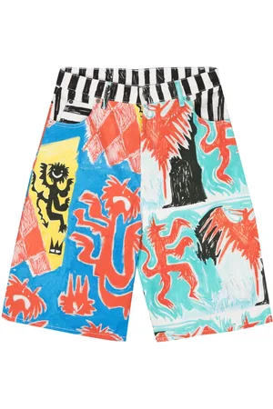 Charles Jeffrey Loverboy Shorts de mezclilla con varios estampados